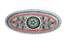 Pavo schaal ovaal 40 cm | OS.PA.40 | Dishes & Deco