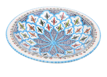 Turquoise blue fine salade serveer schaal Ø 30 cm | SOR.BC.30 | Dishes & Deco