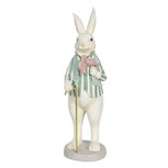 Clayre & Eef | Decoratie Beeld Konijn Wit 12x9x31 cm | 6PR3145 Clayre & Eef | Decoratie Beeld Konijn Wit 12x9x31 cm | 6PR3145