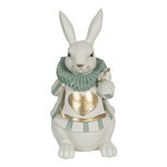 Clayre & Eef | Decoratie Beeld Konijn Wit 17x14x33 cm | 6PR3154 Clayre & Eef | Decoratie Beeld Konijn Wit 17x14x33 cm | 6PR3154