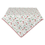 Clayre & Eef | Tafelkleed Wit, Rood, Groen 150x250 cm | WIS05 Clayre & Eef | Tafelkleed Wit, Rood, Groen 150x250 cm | WIS05
