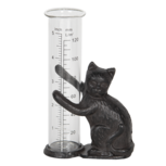 Clayre & Eef   | Regenmeter Bruin 9x5x16 cm | 6Y0832