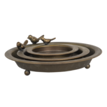 Clayre & Eef | Serveerschalen Set van 3 Bruin ø 30x9 / ø 22x7 / ø 16x5 cm | 6Y4205 Clayre & Eef | Serveerschalen Set van 3 Bruin ø 30x9 / ø 22x7 / ø 16x5 cm | 6Y4205