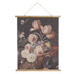 Clayre & Eef   | Wandkleed Bruin Roze 80x2x100 cm | 5WK0037