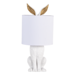 Clayre & Eef   | Tafellamp Konijn Wit ø 20x43 cm E27/max 1x60W | 6LMC0013W