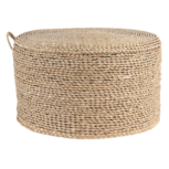 Clayre & Eef   | Poef Bruin ø 40x23 cm | 6RO0509