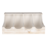 Clayre & Eef   | Bestekbak Wit 41x28x17 cm | 6H1991