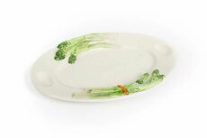 Ovale schaal asperges met 2 eigaten 36 x 26 cm | Piccobella | AS09
