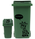 Sticker set container Giraf papier tekstballon + huisnummer deksel | Rosami Decoratiestickers Sticker set container Giraf papier tekstballon + huisnummer deksel | Rosami Decoratiestickers