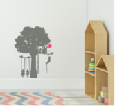 Muursticker speelboom | Kinderen op schommel | Thema Speeltuin | Rosami Decoratiestickers Muursticker speelboom | Kinderen op schommel | Thema Speeltuin | Rosami Decoratiestickers