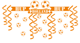 27 delige voetbal sticker set herbruikbaar serpentine, confetti hup holland hup | Rosami Decoratiestickers 27 delige voetbal sticker set herbruikbaar serpentine, confetti hup holland hup | Rosami Decoratiestickers