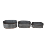 Clayre & Eef | Bloempotten Binnen Set van 3 Grijs 57x36x22 / 51x33x18 / 47x29x15 cm | 6Y4294 Clayre & Eef | Bloempotten Binnen Set van 3 Grijs 57x36x22 / 51x33x18 / 47x29x15 cm | 6Y4294