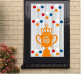 Voetbal EK WK (raam) sticker set herbruikbaar Beker & Confetti | Rosami Decoratiestickers Voetbal EK WK (raam) sticker set herbruikbaar Beker & Confetti | Rosami Decoratiestickers
