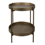 Clayre & Eef | Bijzettafel Koperkleurig ø 52x60 cm | 5Y0882 Clayre & Eef | Bijzettafel Koperkleurig ø 52x60 cm | 5Y0882