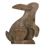 Clayre & Eef | Decoratie Beeld Konijn Bruin 20x12x26 cm | 6H2022 Clayre & Eef | Decoratie Beeld Konijn Bruin 20x12x26 cm | 6H2022