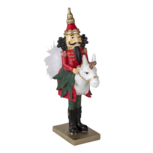 Clayre & Eef | Kerstdecoratie Beeld Notenkraker Rood, Groen, Wit 12x6x25 cm | 6PR3454 Clayre & Eef | Kerstdecoratie Beeld Notenkraker Rood, Groen, Wit 12x6x25 cm | 6PR3454