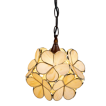 Clayre & Eef | Hanglamp Tiffany Beige 21x21x17/90 cm E14/max 1x40W | 5LL-6092 Clayre & Eef | Hanglamp Tiffany Beige 21x21x17/90 cm E14/max 1x40W | 5LL-6092