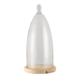 Clayre & Eef   | Stolp Transparant ø 19x41 cm | 6GL3006