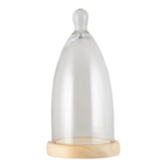 Clayre & Eef   | Stolp Transparant ø 14x29 cm | 6GL3007