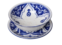 Fruit-test Blue Fond 20 cm | FT.BLF.20 | Dishes & Deco