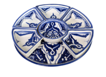 8 delig Tapas schaal Blue Fond Ø 30 cm | TS.BLF.35 | Dishes & Deco