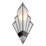 Clayre & Eef | Wandlamp Tiffany Wit 23x13x43 cm E27/max 1x40W | 5LL-6083 Clayre & Eef | Wandlamp Tiffany Wit 23x13x43 cm E27/max 1x40W | 5LL-6083
