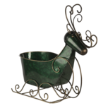 Clayre & Eef | Kerstdecoratie Beeld Rendier Groen 34x17x37 cm | 6Y4444 Clayre & Eef | Kerstdecoratie Beeld Rendier Groen 34x17x37 cm | 6Y4444