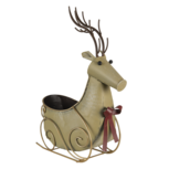 Clayre & Eef | Opbergmand Rendier Goudkleurig 33x17x44 cm | 6Y4594 Clayre & Eef | Opbergmand Rendier Goudkleurig 33x17x44 cm | 6Y4594