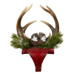 Clayre & Eef | Haak Kerstsok Gewei Rood, Bruin 18x24x15 cm | 6PR3421 Clayre & Eef | Haak Kerstsok Gewei Rood, Bruin 18x24x15 cm | 6PR3421