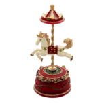 Clayre & Eef | Muziekdoos Paard Rood ø 9x21 cm | 6PR4734 Clayre & Eef | Muziekdoos Paard Rood ø 9x21 cm | 6PR4734