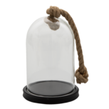 Clayre & Eef   | Stolp Zwart ø 17x28 cm | 6GL3367