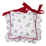 Clayre & Eef | Kussenhoes Stoelkussen Wit, Rood 40x40 cm | HCH25 Clayre & Eef | Kussenhoes Stoelkussen Wit, Rood 40x40 cm | HCH25