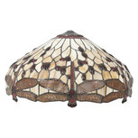 Clayre & Eef | Lampenkap Tiffany Bruin, Beige ø 49x28 cm | 5LL-1102 Clayre & Eef | Lampenkap Tiffany Bruin, Beige ø 49x28 cm | 5LL-1102