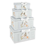 Set van 4 opbergdozen Winter Robin 23x16x12cm | Dekoratief | A185023 Set van 4 opbergdozen Winter Robin 23x16x12cm | Dekoratief | A185023