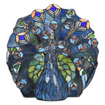 Clayre & Eef | Tiffany Tafellamp Blauw, Groen 32x35x30 cm E14/max 1x40W | 5LL-6044 Clayre & Eef | Tiffany Tafellamp Blauw, Groen 32x35x30 cm E14/max 1x40W | 5LL-6044