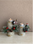 Set van 2 Kandelaar boomstronk met vogel groot & klein 14 cm / 11 cm theelichthouder | La Galleria | TPI-17572 Set van 2 Kandelaar boomstronk met vogel groot & klein 14 cm / 11 cm theelichthouder | La Galleria | TPI-17572
