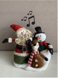 Muzikaal zang & bewegend trio Kerstman eland sneeuwman wish you a merry christmas 35 x 36 cm | La Galleria | YID-80563 Muzikaal zang & bewegend trio Kerstman eland sneeuwman wish you a merry christmas 35 x 36 cm | La Galleria | YID-80563