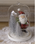 Decoratie kerstman met kerstboompjes onder een stolp 16 cm | La Galleria | TPI-765331 Decoratie kerstman met kerstboompjes onder een stolp 16 cm | La Galleria | TPI-765331