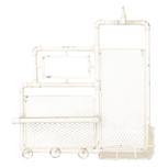 Clayre & Eef   | Wandrek Wit 54*20*63 cm | 5Y0509