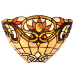 Clayre & Eef | Wandlamp Tiffany Geel, Bruin 30x15x20 cm E14/max 1x40W | 5LL-5778 Clayre & Eef | Wandlamp Tiffany Geel, Bruin 30x15x20 cm E14/max 1x40W | 5LL-5778