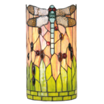 Clayre & Eef | Wandlamp Tiffany Groen, Bruin, Beige 20x11x36 cm E14/max 2x40W | 5LL-9292 Clayre & Eef | Wandlamp Tiffany Groen, Bruin, Beige 20x11x36 cm E14/max 2x40W | 5LL-9292