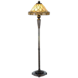 Clayre & Eef | Tiffany Vloerlamp Beige ø 46x168 cm E27/max 2x60W | 5LL-5613 Clayre & Eef | Tiffany Vloerlamp Beige ø 46x168 cm E27/max 2x60W | 5LL-5613