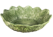 Schaal ovaal groen vorm slablad 31 x 25 cm aardewerk | Serveerschaal | Piccobella | B001 Schaal ovaal groen vorm slablad 31 x 25 cm aardewerk | Serveerschaal | Piccobella | B001