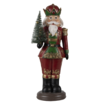 Clayre & Eef | Kerstdecoratie Beeld Notenkraker Rood 13x10x32 cm | 6PR4745 Clayre & Eef | Kerstdecoratie Beeld Notenkraker Rood 13x10x32 cm | 6PR4745