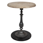 Clayre & Eef | Bijzettafel Bruin, Zwart ø 50x64 cm | 50525 Clayre & Eef | Bijzettafel Bruin, Zwart ø 50x64 cm | 50525