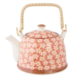 Clayre & Eef   | Theepot met Filter Roze 18x14x12 cm / 700 ml | 6CETE0006