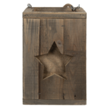 Clayre & Eef   | Windlicht Bruin 19x19x28 cm | 6H2086