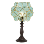 Clayre & Eef | Tiffany Tafellamp Groen 21x21x38 cm E14/max 1x25W | 5LL-6066 Clayre & Eef | Tiffany Tafellamp Groen 21x21x38 cm E14/max 1x25W | 5LL-6066