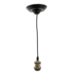 Clayre & Eef   | Snoerpendel Groen, Zwart ø 14x150 cm E27/max 1x60W | 5LL-95GR