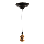 Clayre & Eef   | Snoerpendel Rose Goud ø 14x150 cm E27/max 1x60W | 5LL-95P